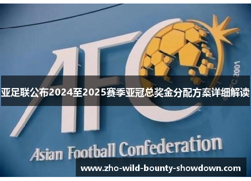 亚足联公布2024至2025赛季亚冠总奖金分配方案详细解读