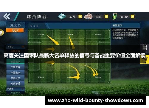 高度关注国家队最新大名单释放的信号与备战重要价值全面解读